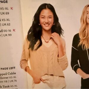 Cabi Cropped Cable Pullover